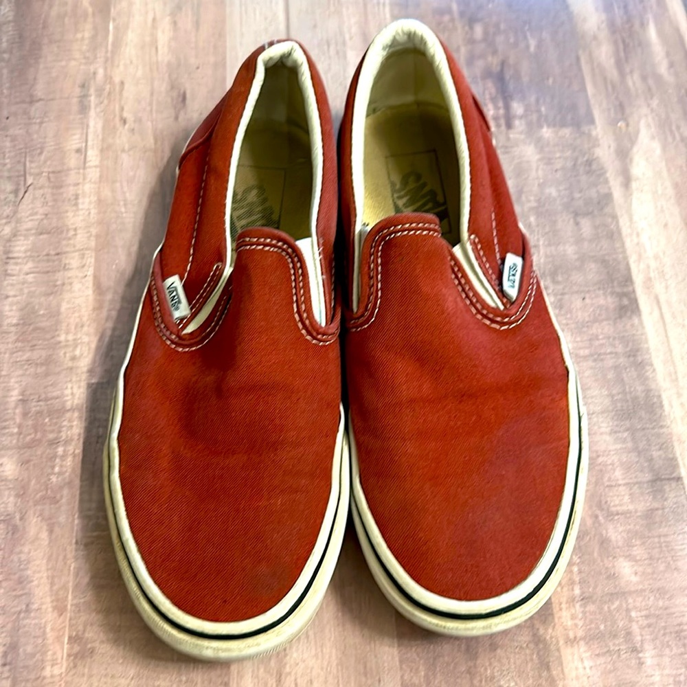 Vans Slip On Shoes Men 6.5 or Womens 8 Maroon GUC